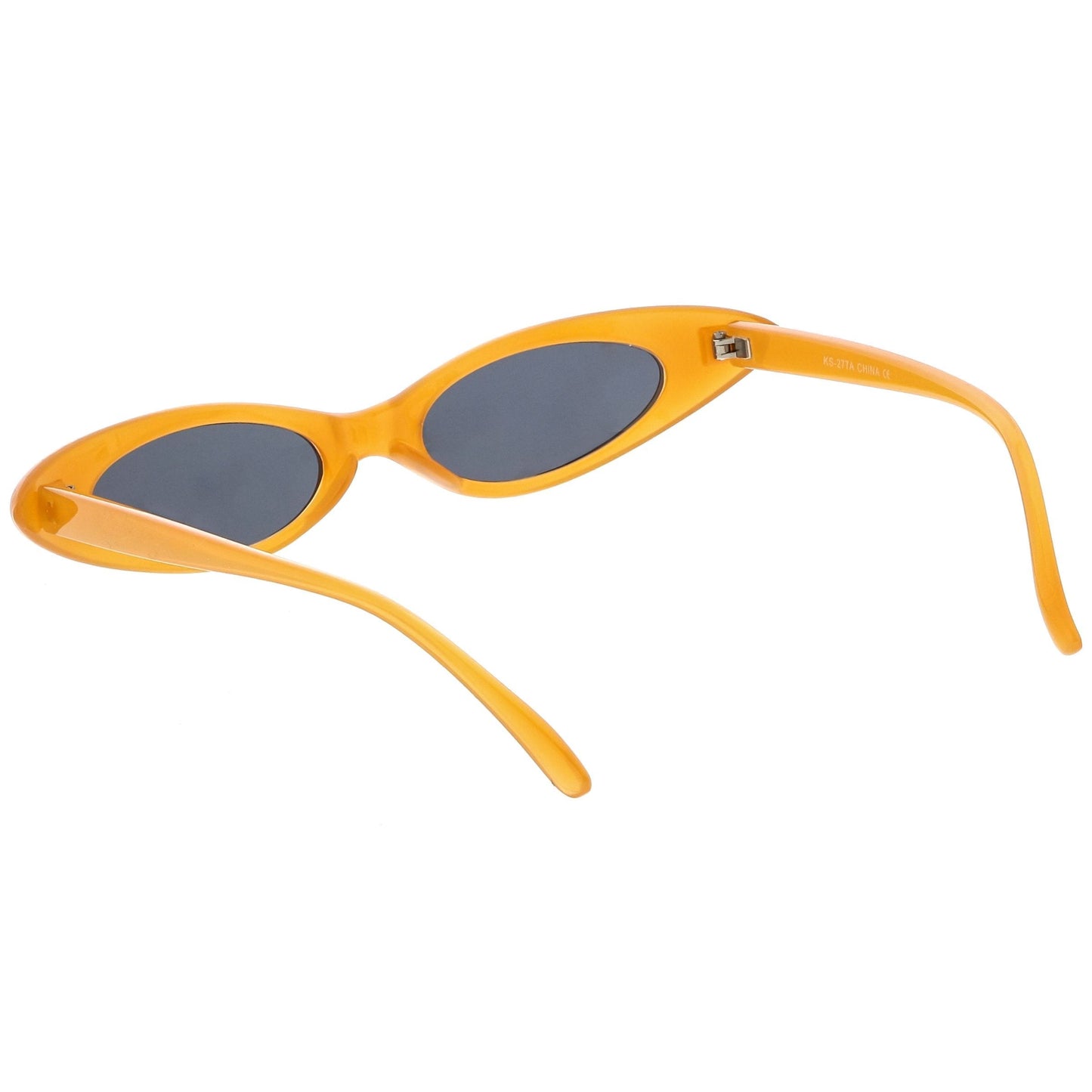 Trendy Pastel Thin Oval Sunglasses