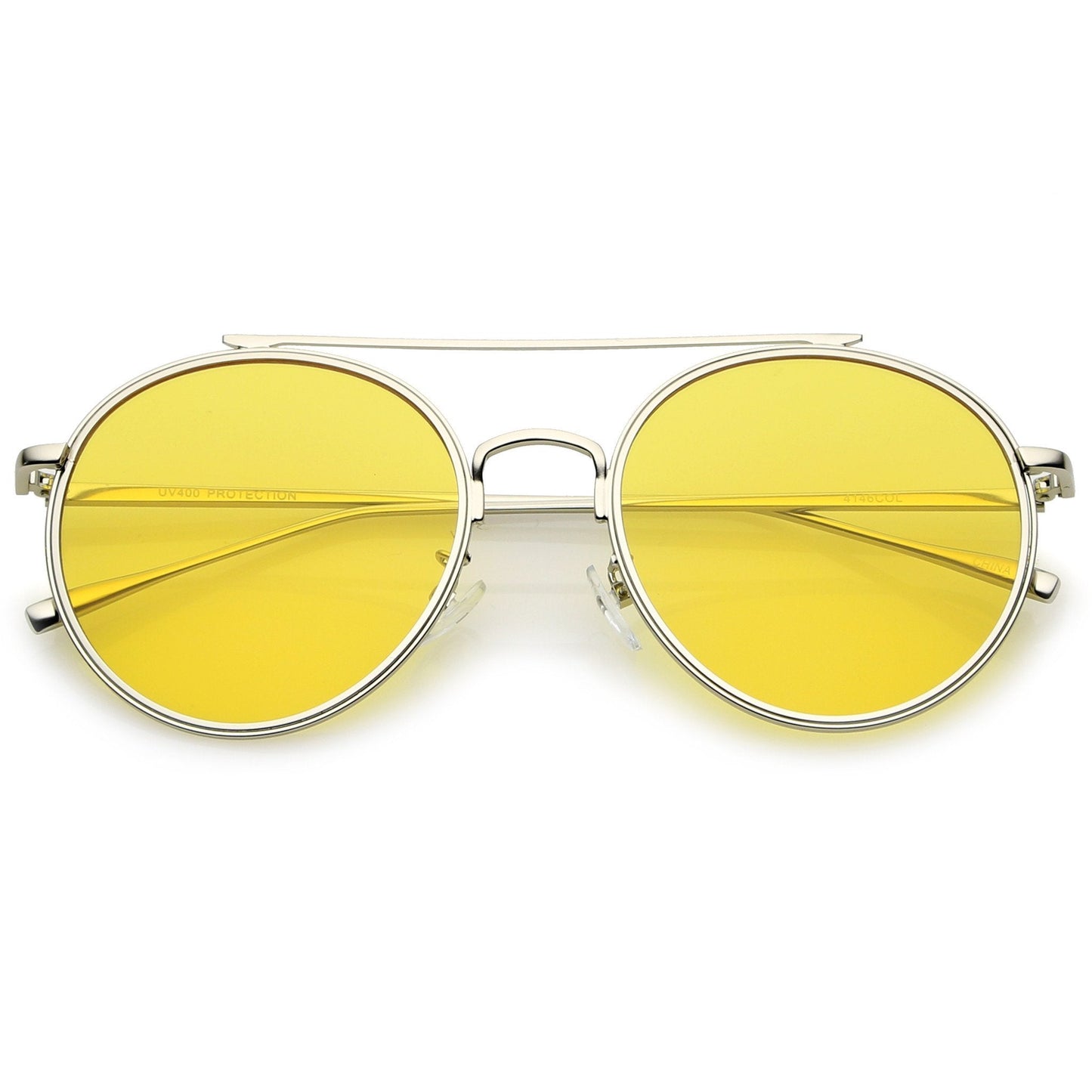 Round Color Tone Sunglasses