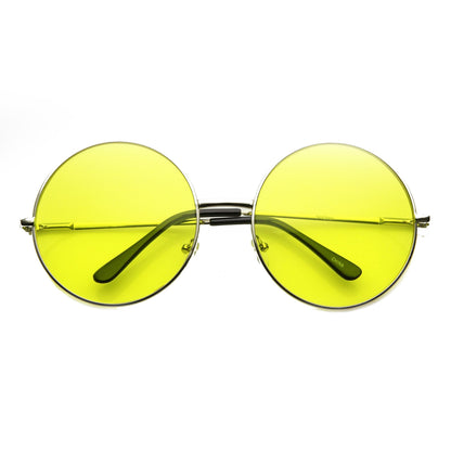 Festival Hippie Oversize Round Colorful Sunglasses